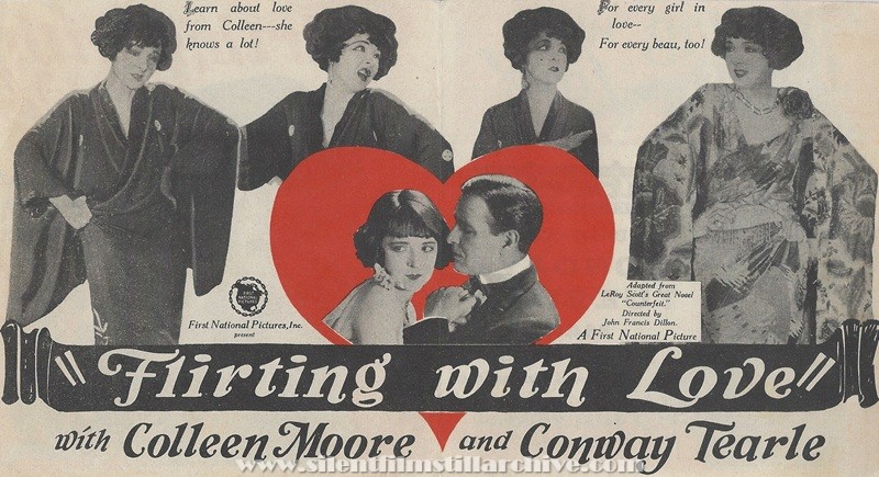 Herald for FLIRTING WITH LOVE (1924) with Colleen Moore