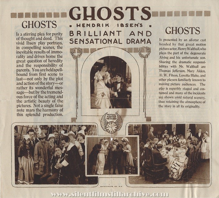 Advertising herald for GHOSTS (1915)