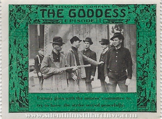 Collector stamp for THE GODDESS (1915) serial with Earle Williams
