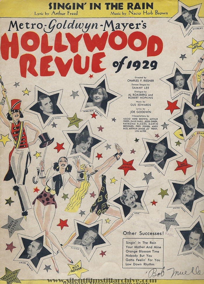 HOLLYWOOD REVUE OF 1929 Sheet Music