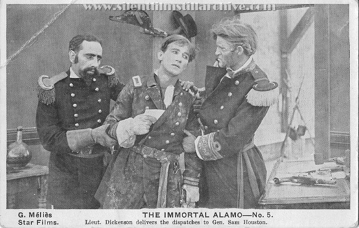 Postcard for THE IMMORTAL ALAMO (1911) with William Carroll