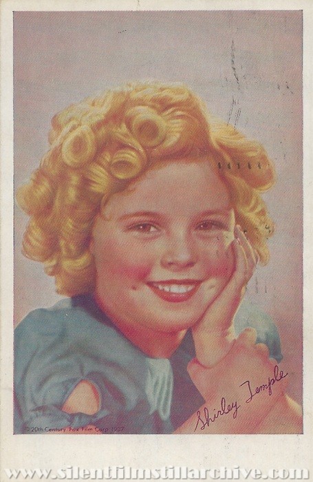 Postcard from the Cecil Theatre in Mason City, Iowa showing WEE WILLIE WINKIE (1937)