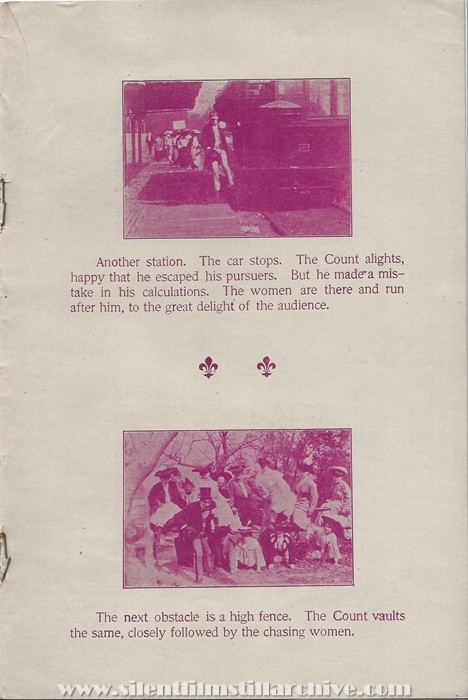 Sales flyer for MEET ME AT THE FOUNTAIN (1904) from Lubin