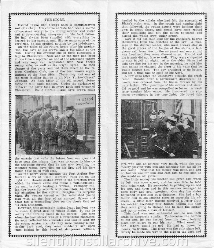 Herald for NEW YORK'S SOCIETY LIFE AND UNDER WORLD (1913)