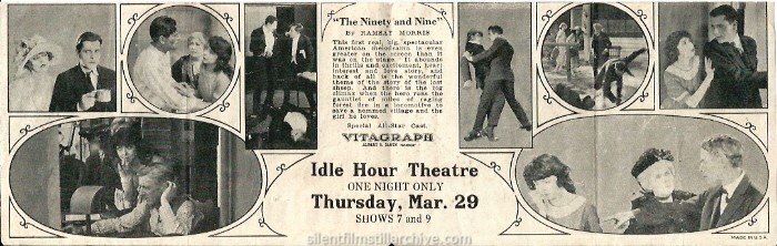 Herald for THE NINETY AND NINE (1922) with Warner Baxter and Colleen Moore