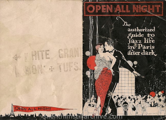 OPEN ALL NIGHT (1924) movie herald