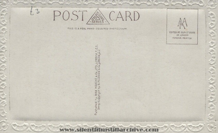 Talkie Song Series Postcard from Max Kracke & Co.