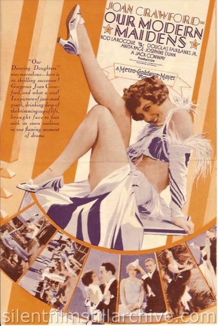 Flier for OUR MODERN MAIDENS (1929)