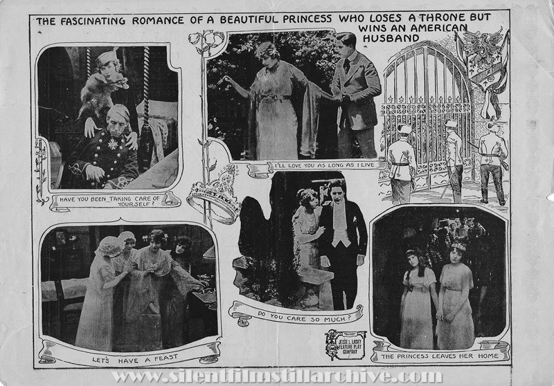 Herald for THE PUPPET CROWN (1915) with Ina Claire