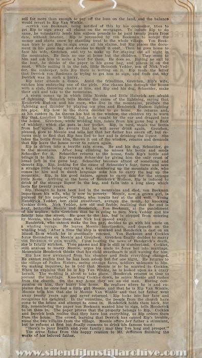 Herald for RIP VAN WINKLE (1914) with Thomas Jefferson