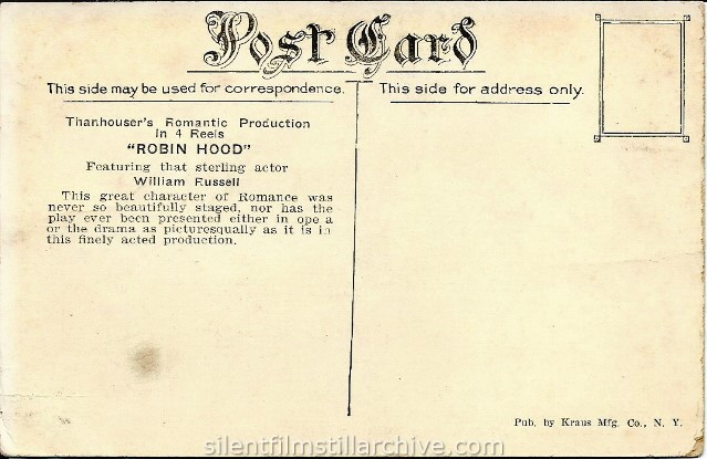 Postcard for ROBIN HOOD (1913)