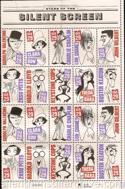 US Postal Service Silent Screen Stamps