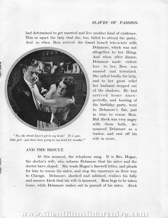 SLAVES OF PASSION [The Iron Ring] Pressbook with Arthur Ashley and Gerda Holmes