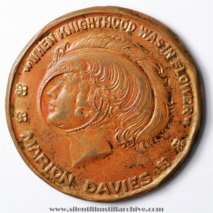 Advertising token for WHEN KNIGHTHOOD WAS IN FLOWER (1922) with Marion Davies