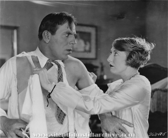 Karl Dane and Charlotte Greenwood in BABY MINE (1928)