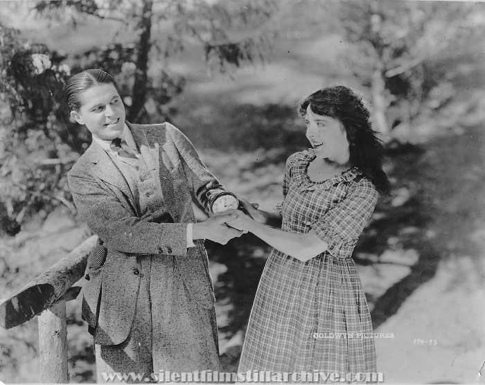 Malcolm McGregor and Colleen Moore in BROKEN CHAINS (1923)