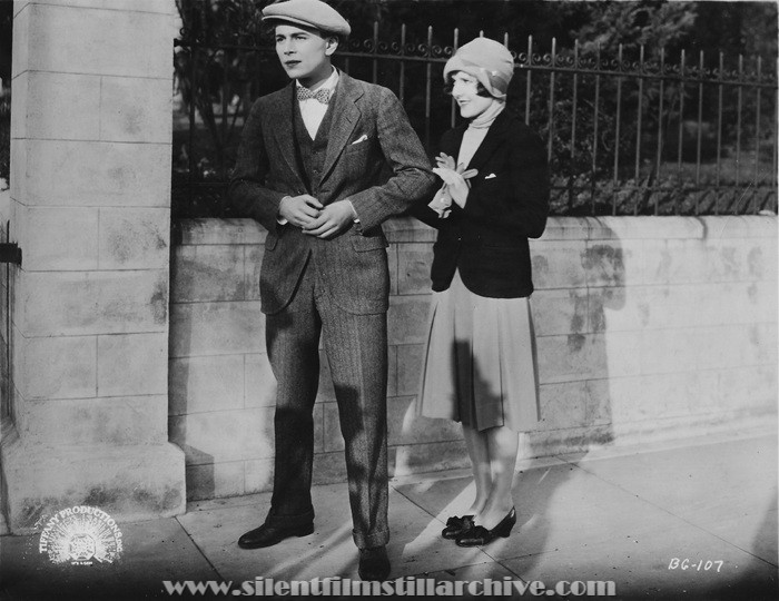 William Collier, Jr. and Jean Arthur in THE BROKEN GATE (1927).