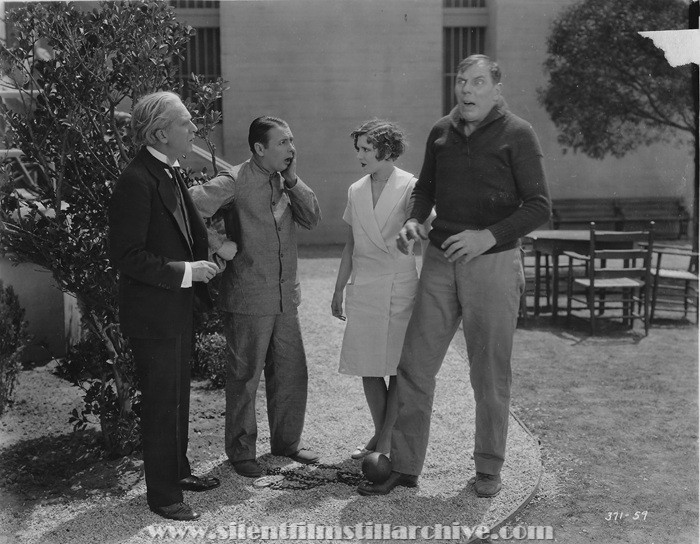 Richard Carlyle, George K. Arthur, Jean Arthur, and Karl Dane in BROTHERLY LOVE (1928)