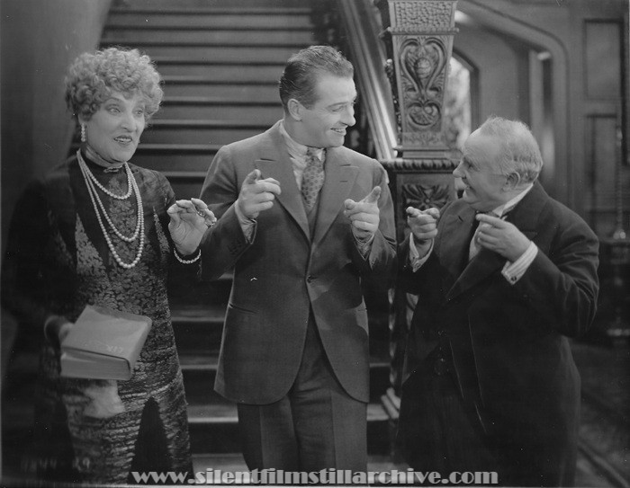 Emily Fitzroy, Reginald Denny, and Otis Harlan in THE CHEERFUL FRAUD (1926)