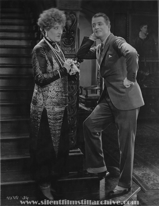 Emily Fitzroy and Reginald Denny in THE CHEERFUL FRAUD (1926)