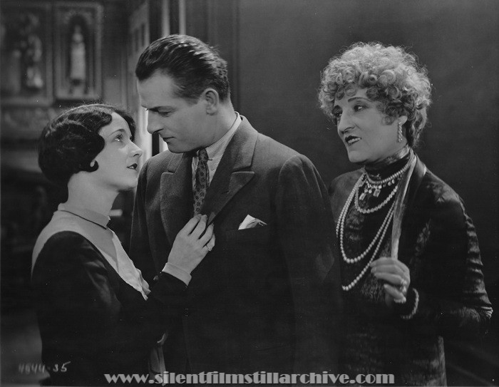 Gertrude Olmstead, Reginald Denny, and Emily Fitzroy in THE CHEERFUL FRAUD (1926)