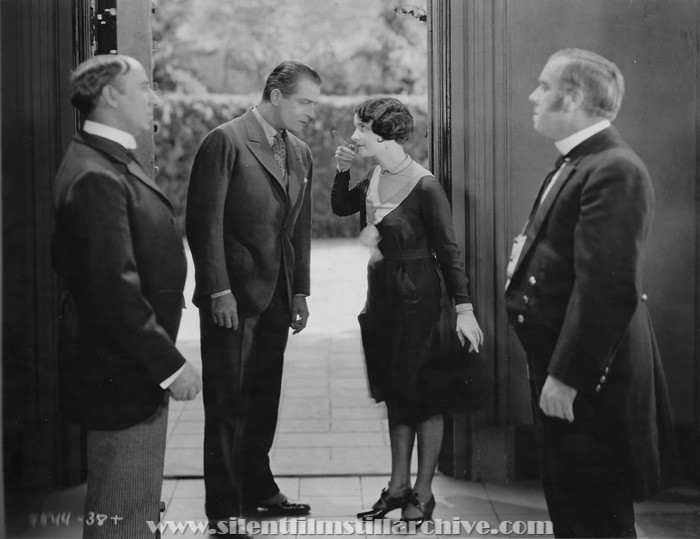 Luis Alberni, Reginald Denny, Gertrude Olmstead, and Wilson Benge in THE CHEERFUL FRAUD (1926)