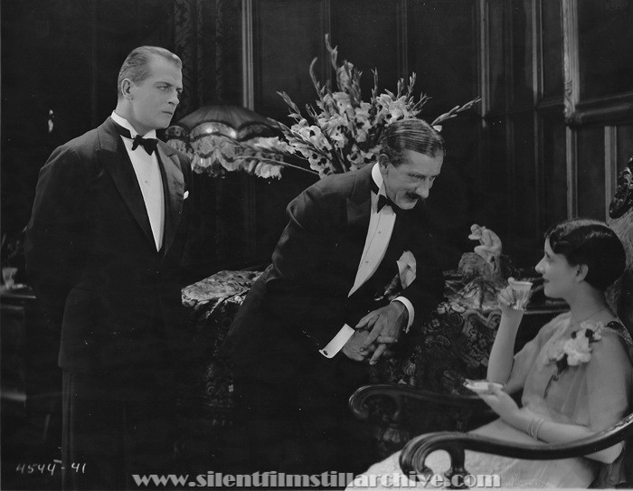 Reginald Denny, Charles Gerrard, and Gertrude Olmstead in THE CHEERFUL FRAUD (1926)