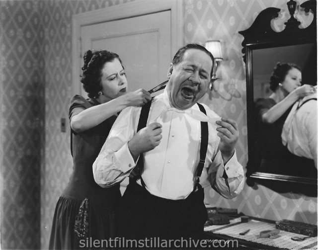 Ruth Lee and Robert Benchley in CRIME CONTROL (1941).
