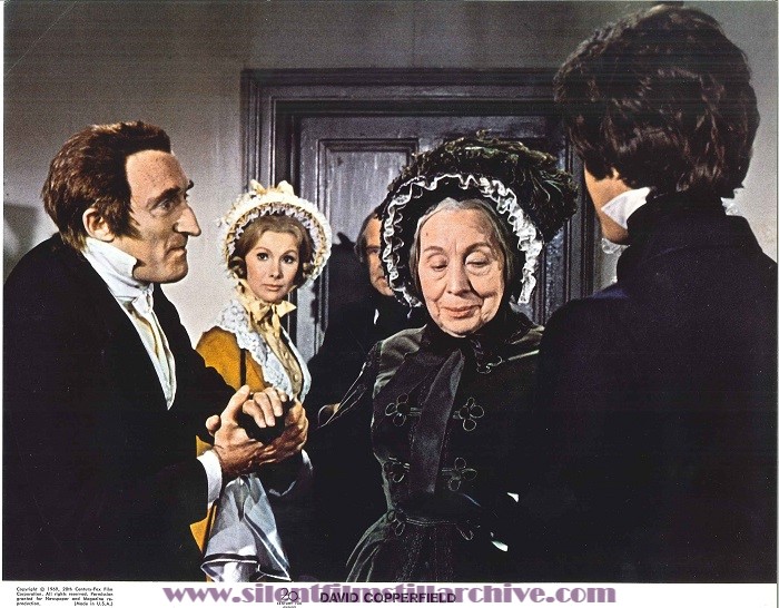 Lobby card for DAVID COPPERFIELD (1969) with Ron Moody, Susan Hampshire, Edith Evans, and Ron Pillips