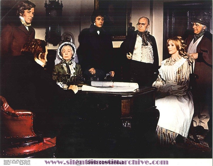 Lobby card for DAVID COPPERFIELD (1969) with Ron Moody, Nicholas Pennell, Edith Evans, Robin Phillips, Ralph Richardson, Susan Hampshire