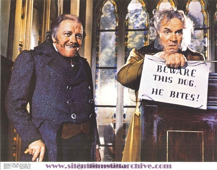 Lobby card for DAVID COPPERFIELD (1969) with Richard Attenborough and Laurence Olivier