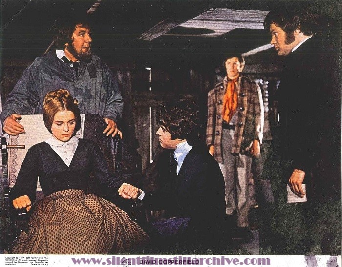Lobby card for DAVID COPPERFIELD (1969) with Sinead  Cusak, Michael Redgrave, Robin Phillips, Corin Redgrave, and Andrew McCulluc