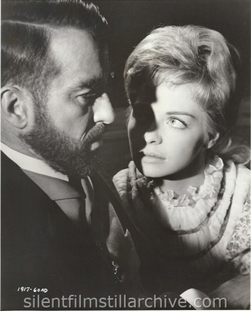Montgomery Clift and Susannah York in FREUD (1962).
