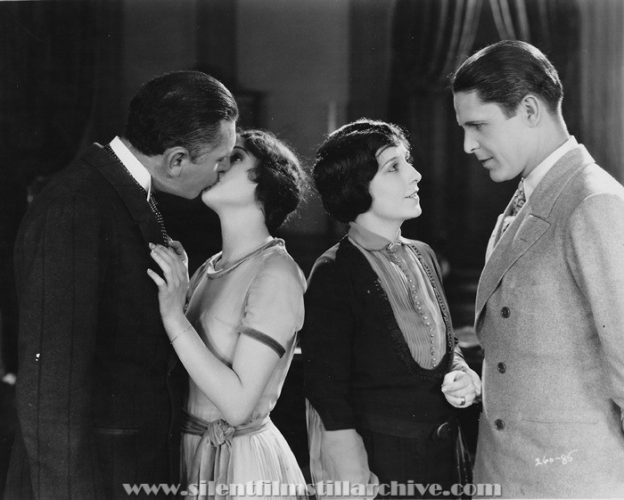 Lew Cody, Marceline Day, Carmel Myers, and Malcolm McGregor in THE GAY DECEIVER (1926)