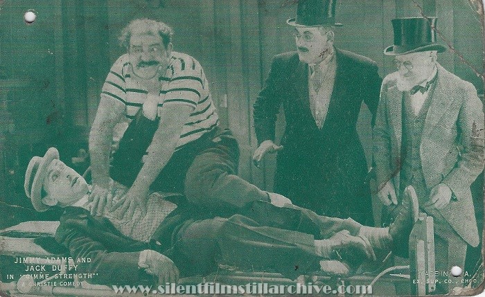 Jimmie Adams, Kalla Pasha, Eddie Baker, and Jack Duffy in GIMME STRENGTH (1926)