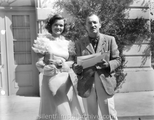 Simone Simon and Raymond Griffith publicity for GIRL'S DORMITORY (1936)