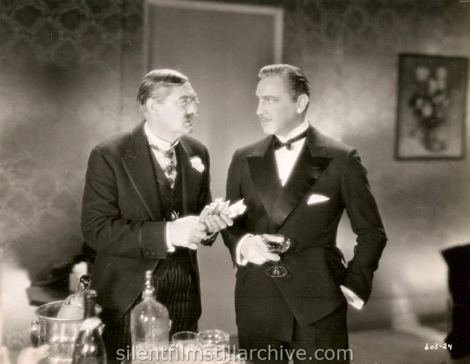 Lionel Barymore and John Barrymore in GRAND HOTEL (1932).