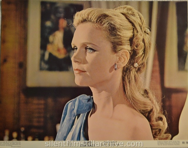Lobby card with Lee Remick in HARD CONTRACT (1969)