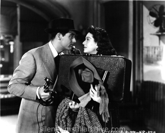 Cary Grant and Rosalind Russell in HIS GIRL FRIDAY (1940)