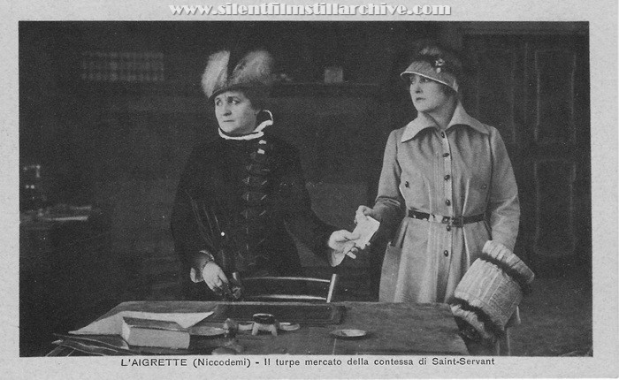 Postcard for L'AIGRETTE (1917) with Ida Carloni Talli and Hesperia