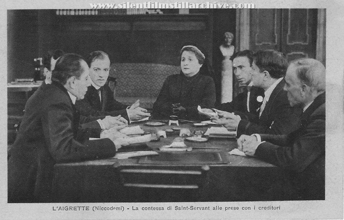 Postcard for L'AIGRETTE (1917) with Ida Carloni Talli