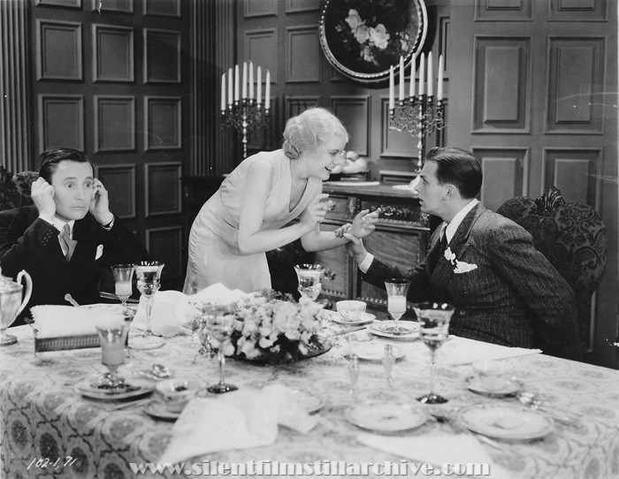 Roscoe Karns, Sally Blaine, and Douglas Fairbanks, Jr. in LITTLE ACCIDENT (1930)