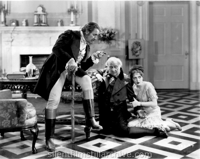 Noah Beery, Emile Chautard and Billie Dove in THE LOVE MART (1927)
