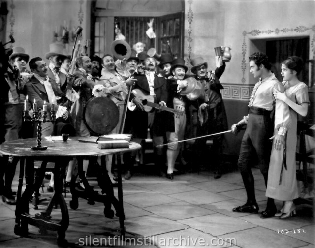 Noah Beery, Gilbert Roland and Billie Dove in THE LOVE MART (1927)