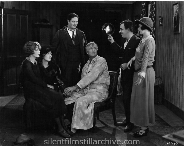 Claire Windsor, Dorothy Cummings, Edmumd Lowe, Hobart Bosworth, Raymond Griffith, and Mae Busch in NELLIE THE BEAUTIFUL CLOAK MODEL (1924)