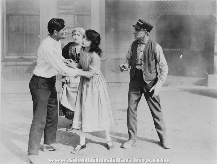 Warner Baxter, Dorothea Wolbert, Colleen Moore, and Robert Dudley in THE NINETY AND NINE (1922)