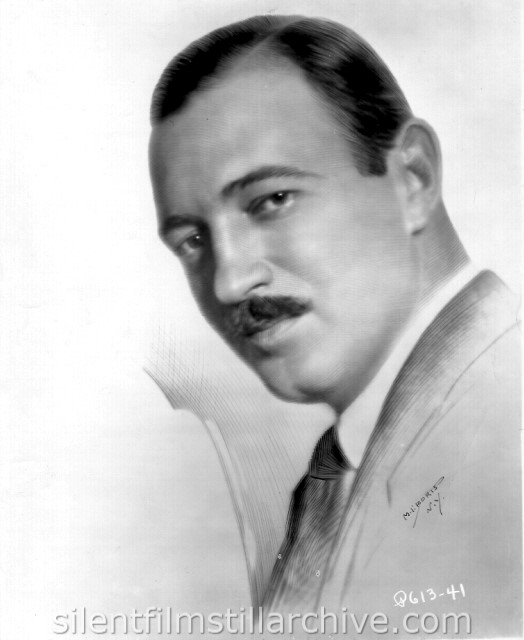 Raymond Griffith publicity photo, really a drawing.