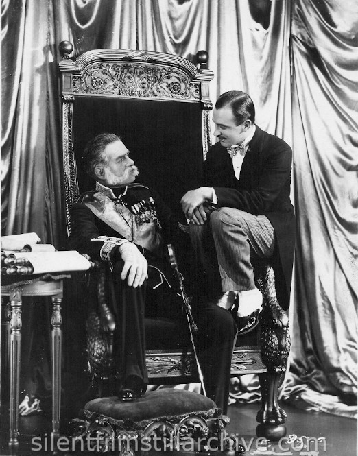 Tyrone Power, Sr. and Raymond Griffith in A REGULAR FELLOW (1925) aka HE'S A PRINCE 