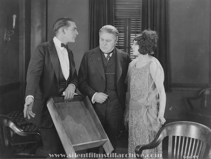 Wallace Reid, Henry Barrows, and Lila Lee in RENT FREE (1922).