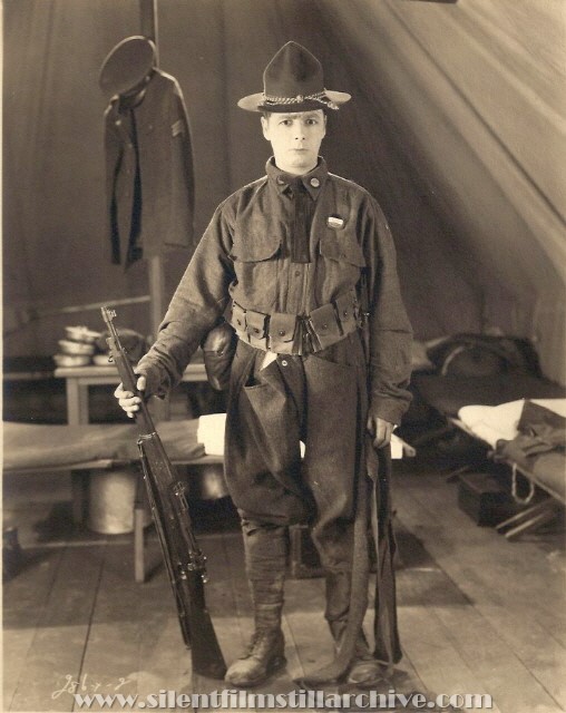 George K. Arthur in an army uniform for ROOKIES (1927). 
